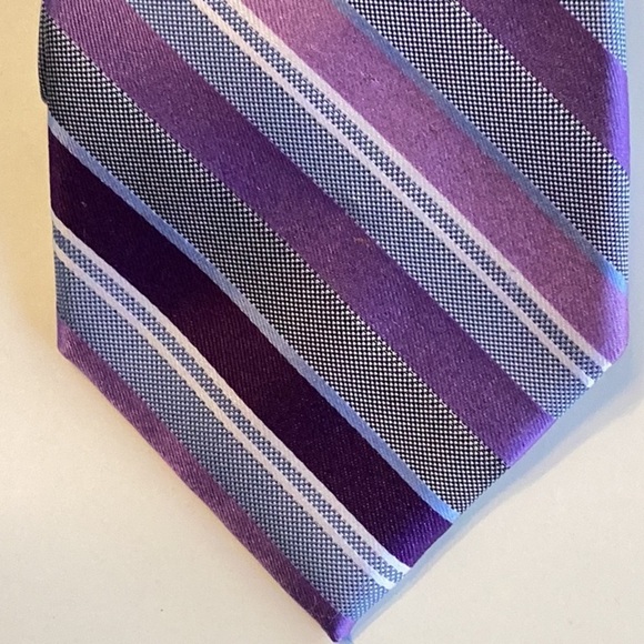 Saddlebred Other - Saddlebred Purple, Lavender & White Stripe XL Tie